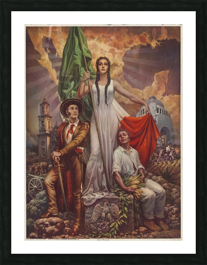 Patria Mexicana Picture Frame print