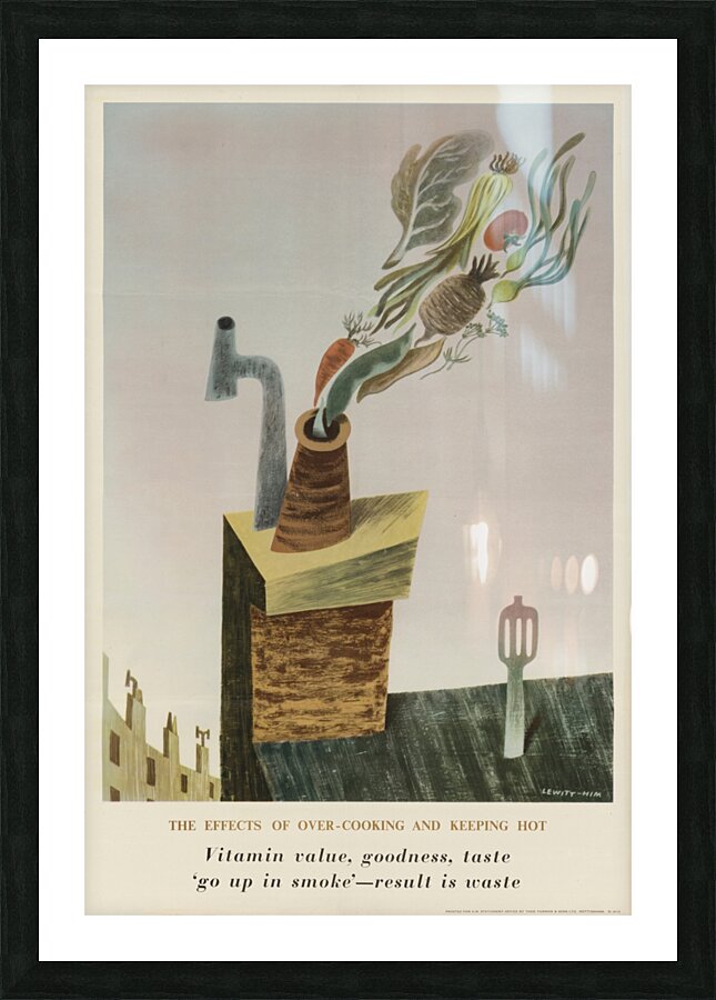 The Effects of Over-Cooking and Keeping Hot  Picture Frame print