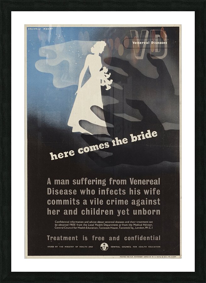 Venereal Diseases – Here Comes the Bride Picture Frame print