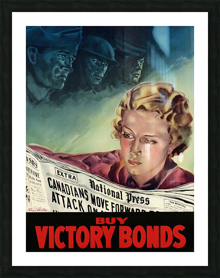 Buy Victory Bonds Picture Frame print