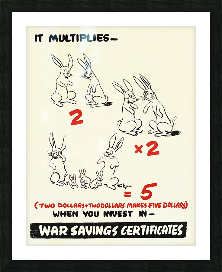 It Multiples – War Savings Certificates Picture Frame print
