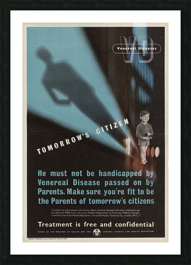 Venereal Diseases – Tomorrow’s Citizen Picture Frame print