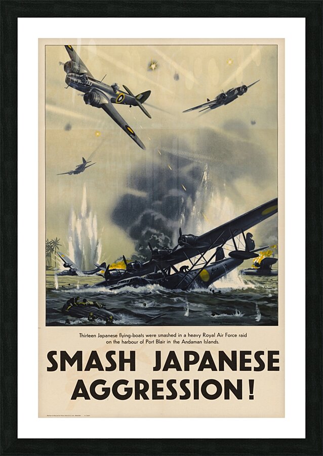 Smash Japanese Aggression! Picture Frame print