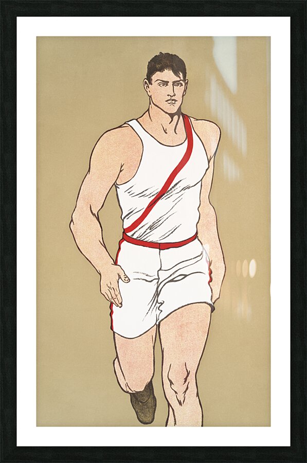 Runner 1908 by Edward Penfield Picture Frame print