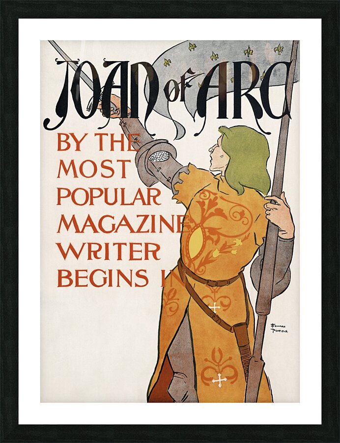 Joan of Arc 1895 by Edward Penfield Picture Frame print