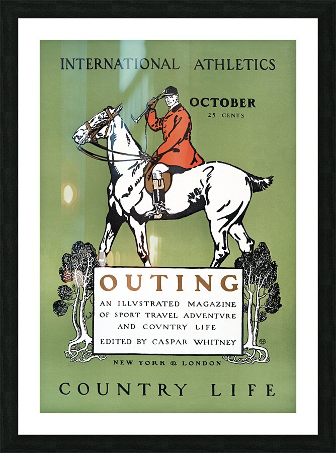 Outing ca. 1890-1907 by Edward Penfield Picture Frame print