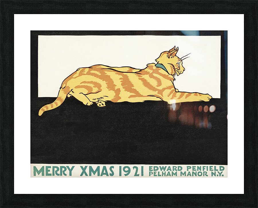 Merry Xmas 1921 by Edward Penfield Picture Frame print