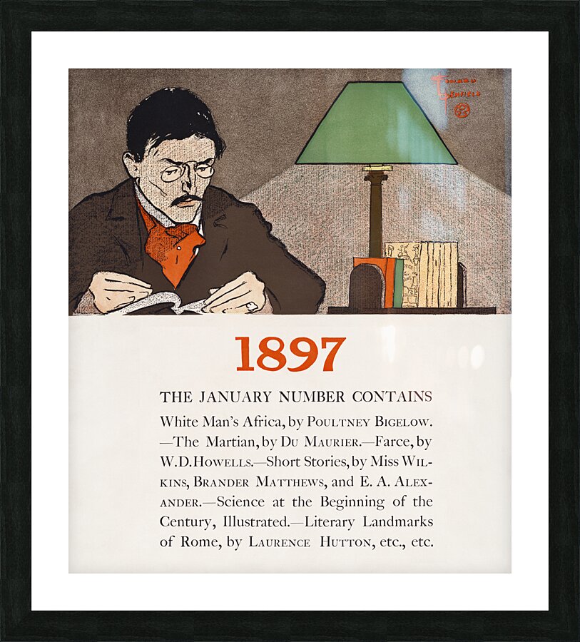 January 1897 by Edward Penfield Picture Frame print