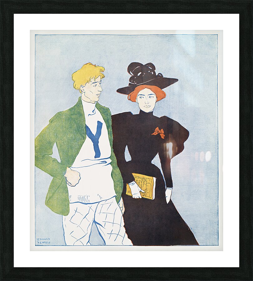 Harpers November 1894 by Edward Penfield Picture Frame print