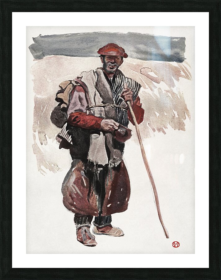 A Spanish tramp 1911 by Edward Penfield Picture Frame print