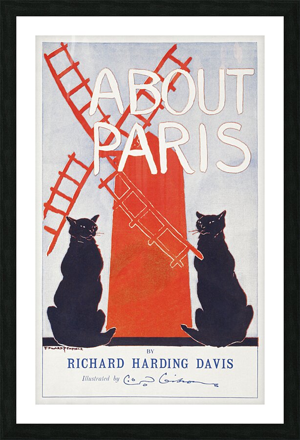 About Paris 1895 by Edward Penfield Picture Frame print