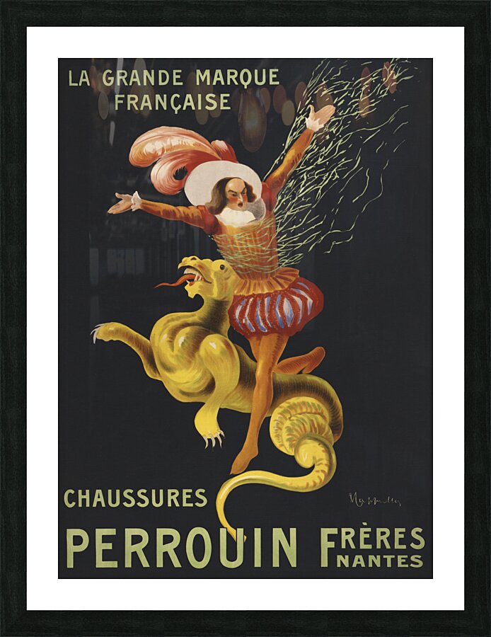 Chaussures Perrouin freres Nantes: La grande marque francaise 1909 by Leonetto Cappiello Picture Frame print