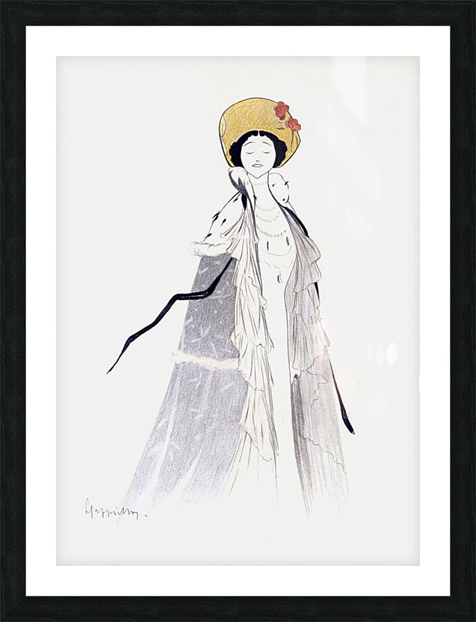 LINA CAVALIERI 1885-1942 by Leonetto Cappiello Picture Frame print