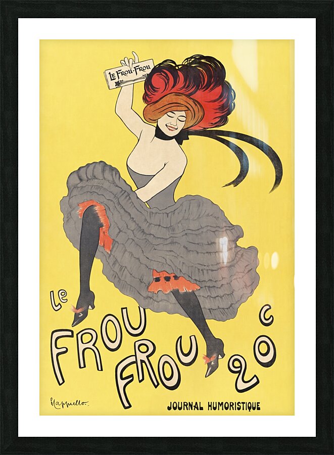 Le Frou Frou 20 journal humoristique 1899 by Leonetto Cappiello  Picture Frame print
