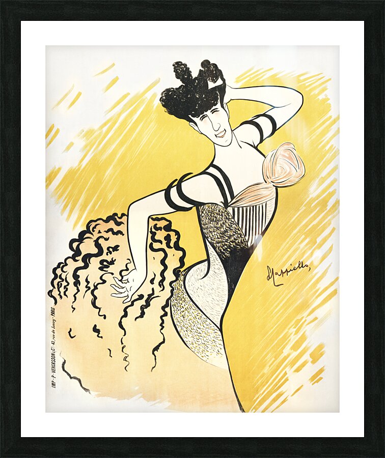 Louise Balthy at the Folies-Berg 1902 by Leonetto Cappiello Picture Frame print