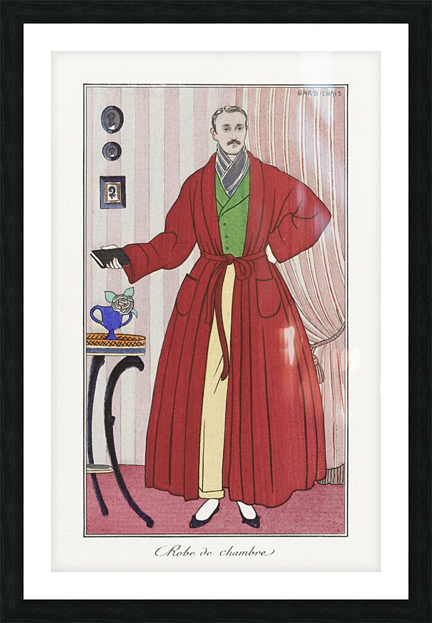 Costumes Parisiens 1913 fashion illustration  by George Barbier.  Picture Frame print