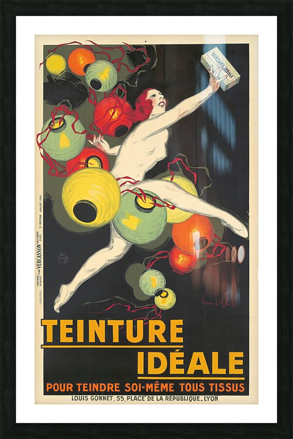 Teinture Idéale 1930 by Jean dYlen Poster Picture Frame print