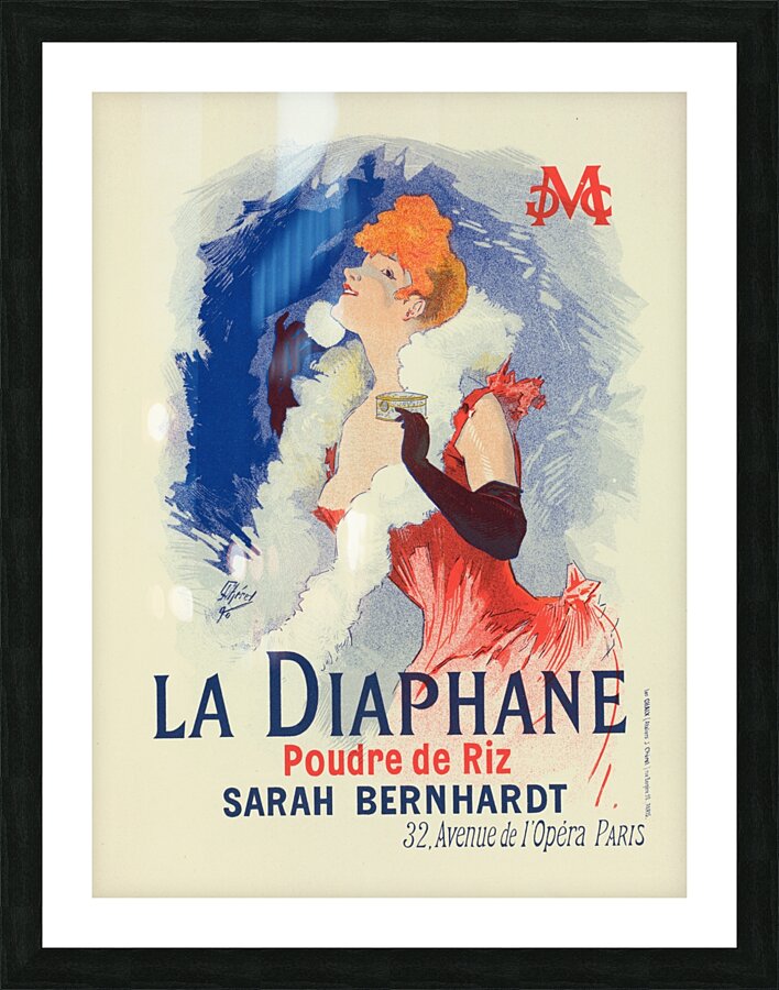 La Diaphane 1898 Poster by Jules Chéret Picture Frame print