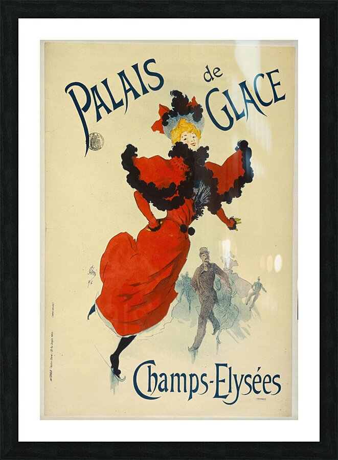 Palais De Glace Champs-Elysées 1894 Poster by Jules Chéret Picture Frame print
