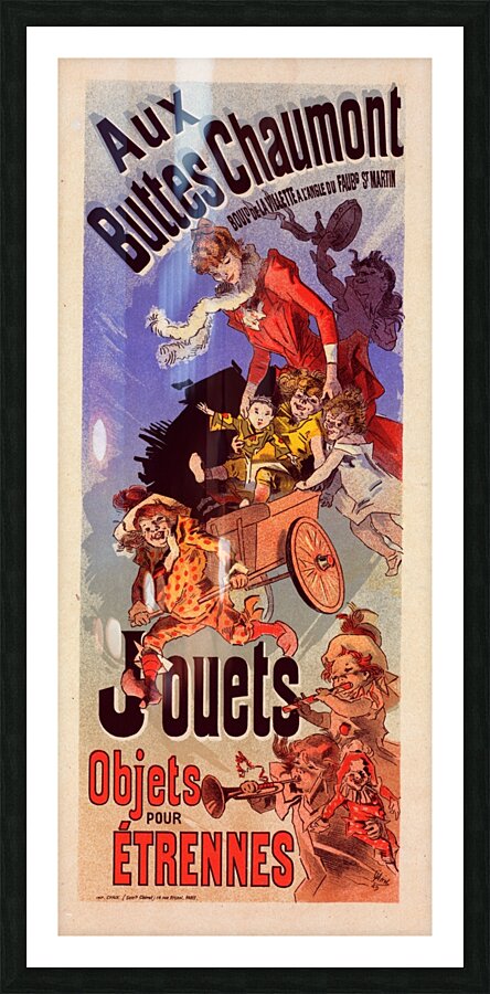 Buttes Chaumont 1899 Poster by Jules Chéret Picture Frame print