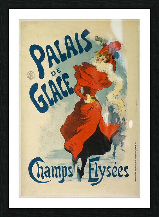 Palais De Glace Champs Elysées 1893 Poster by Jules Chéret Picture Frame print