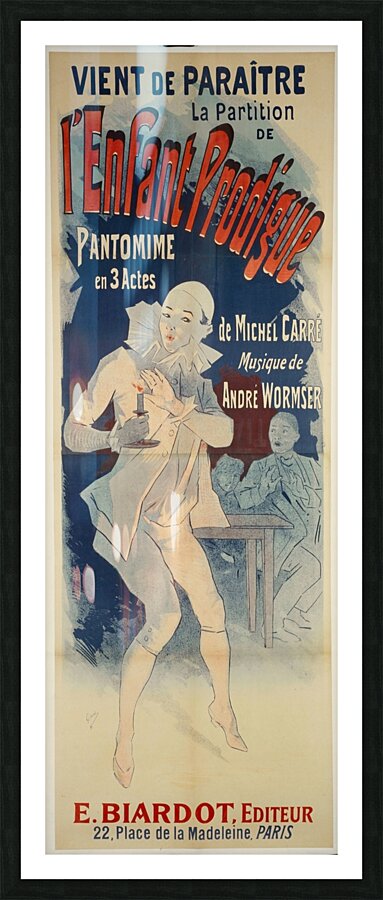 Vient De Paraitre La Partition De L’enfant Prodigue 1890 Poster by Jules Chéret Picture Frame print