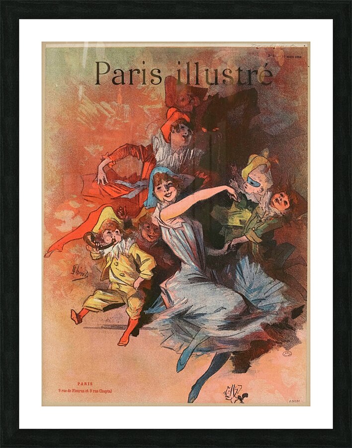 Paris Illustré Poster by Jules Chéret Picture Frame print