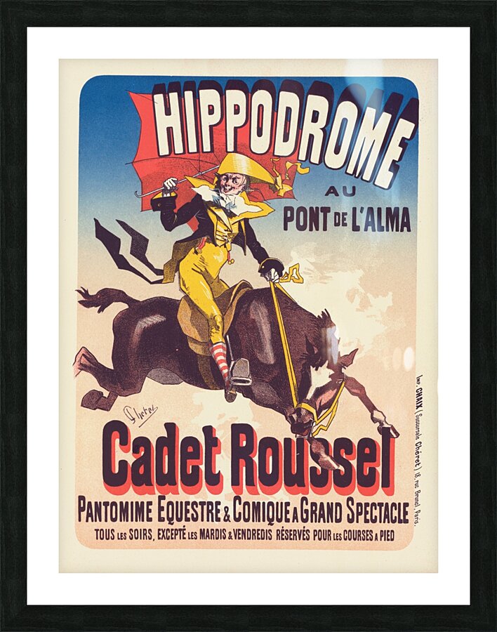 Cadet Roussel 1898 Poster by Jules Chéret Picture Frame print