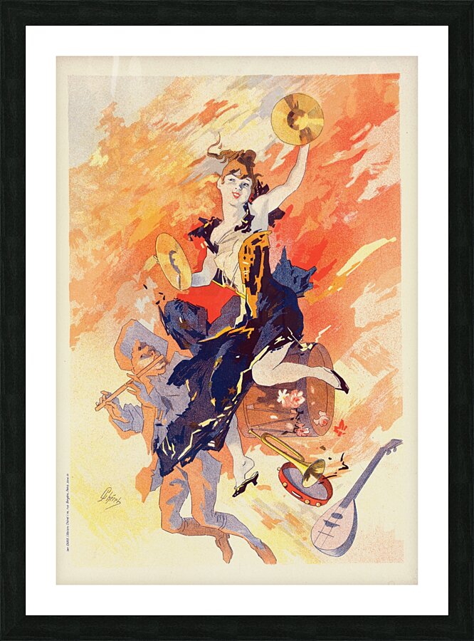 La Musique 1900 Poster by Jules Chéret Picture Frame print