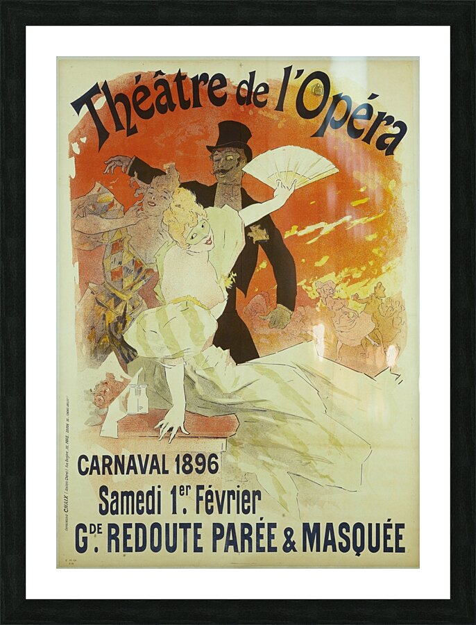 Théâtre De L’opéra 1895 Poster by Jules Chéret Picture Frame print