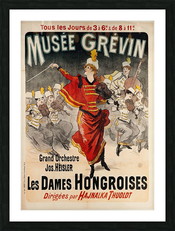 Les Dames Hongroise 1888 Poster by Jules Chéret Picture Frame print