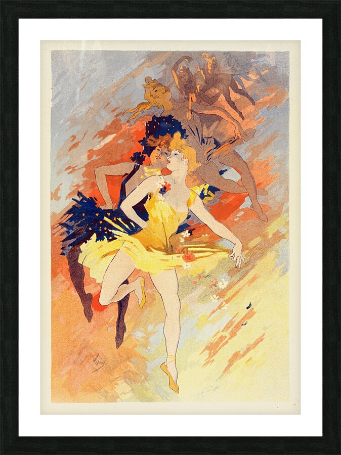 La Danse 1900 Poster by Jules Chéret Picture Frame print