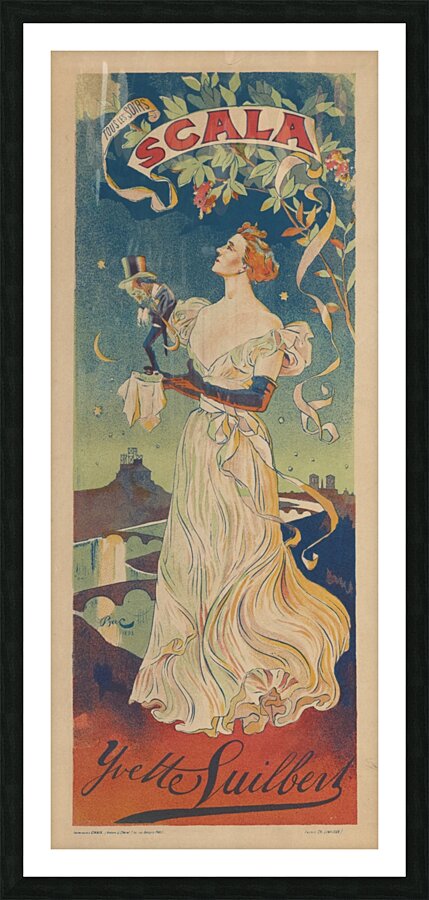 Scala 1895-1900 Poster by Jules Chéret Picture Frame print