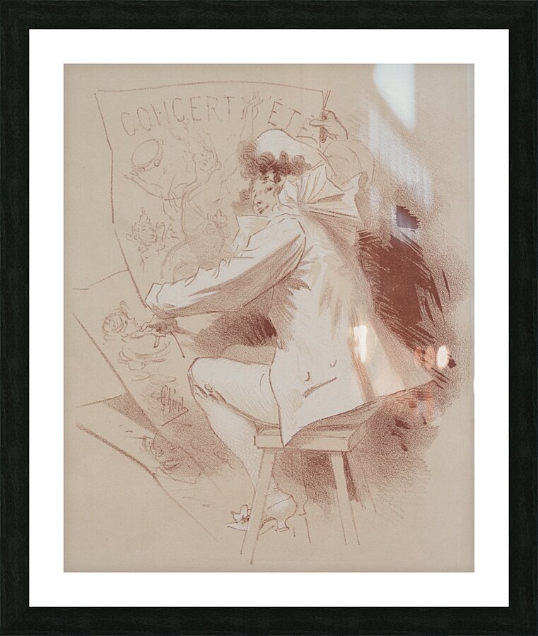 Summer Concert c. 1895-1900 Drawings by Jules Chéret Picture Frame print