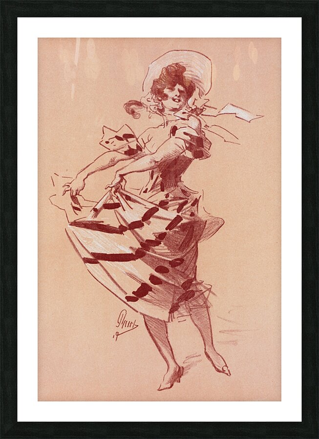 Maîtres de l’Affiche 1900 Illustration by Jules Chéret Picture Frame print