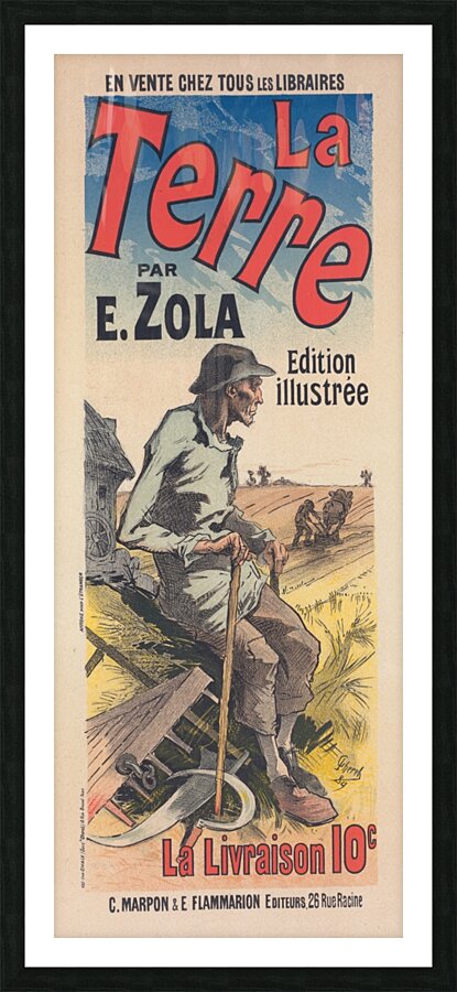 La Terre 1897 Poster by Jules Chéret Picture Frame print