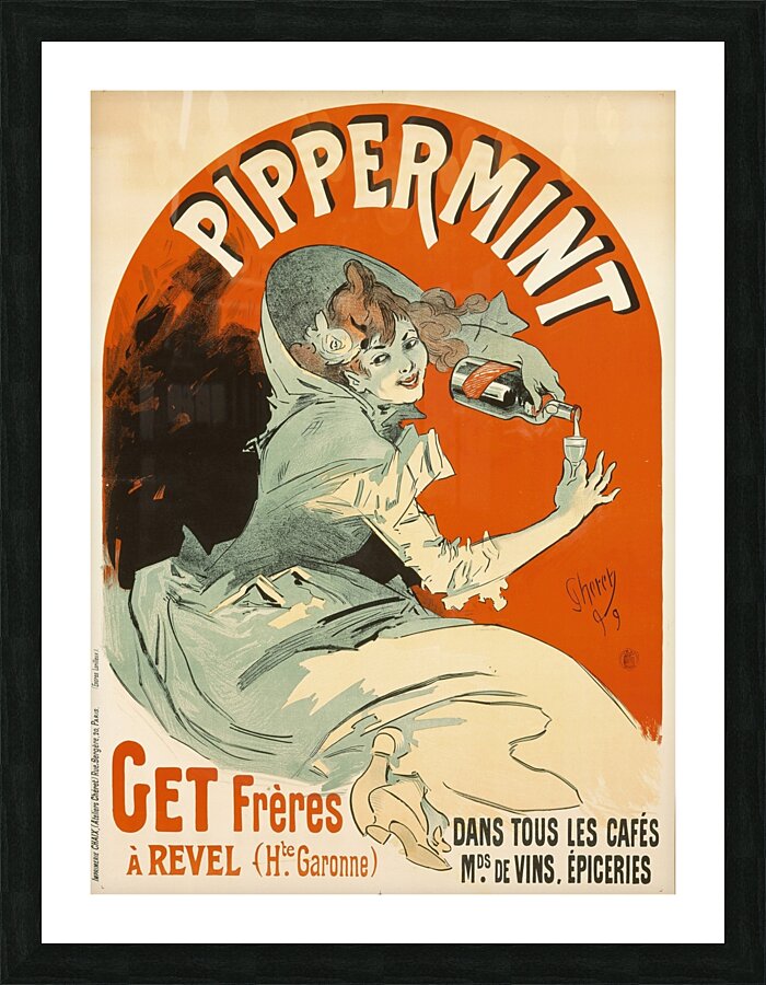 Pipperment 1899 Poster by Jules Chéret Picture Frame print