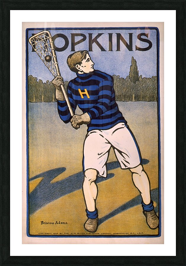 Hopkins 1905 Poster by Bristow Adams American 1875 – 1956 Picture Frame print