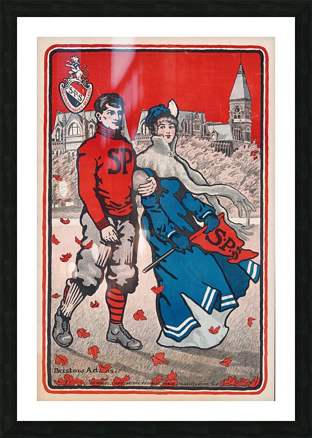 Saint Paul’s School 1903 Poster by Bristow Adams American 1875 – 1956 Picture Frame print