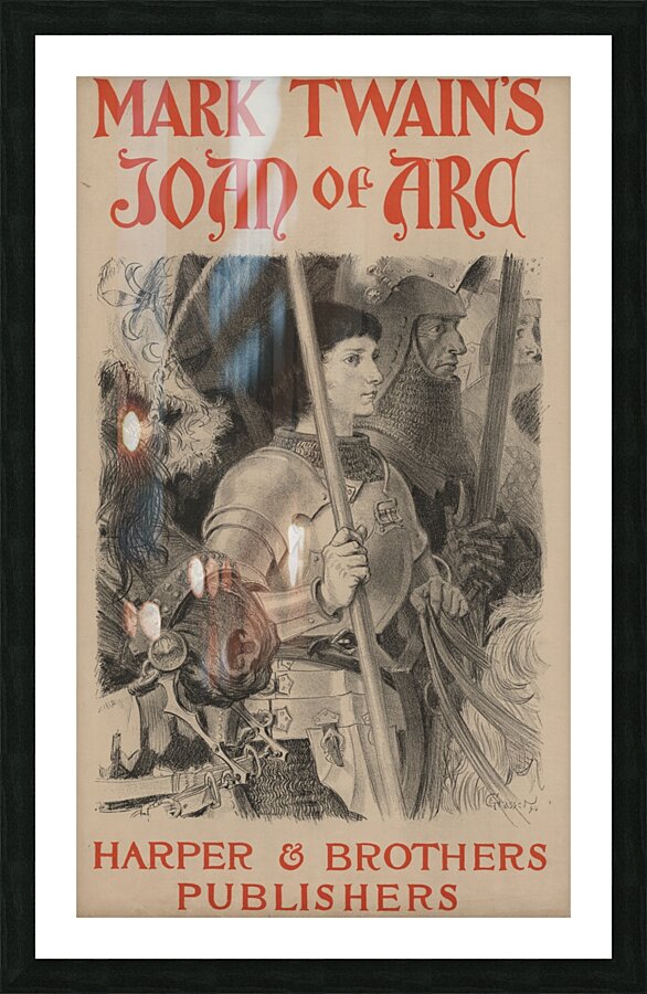 Mark Twain’s Joan of Arc 1894 Poster by Eugène Samuel Grasset Picture Frame print