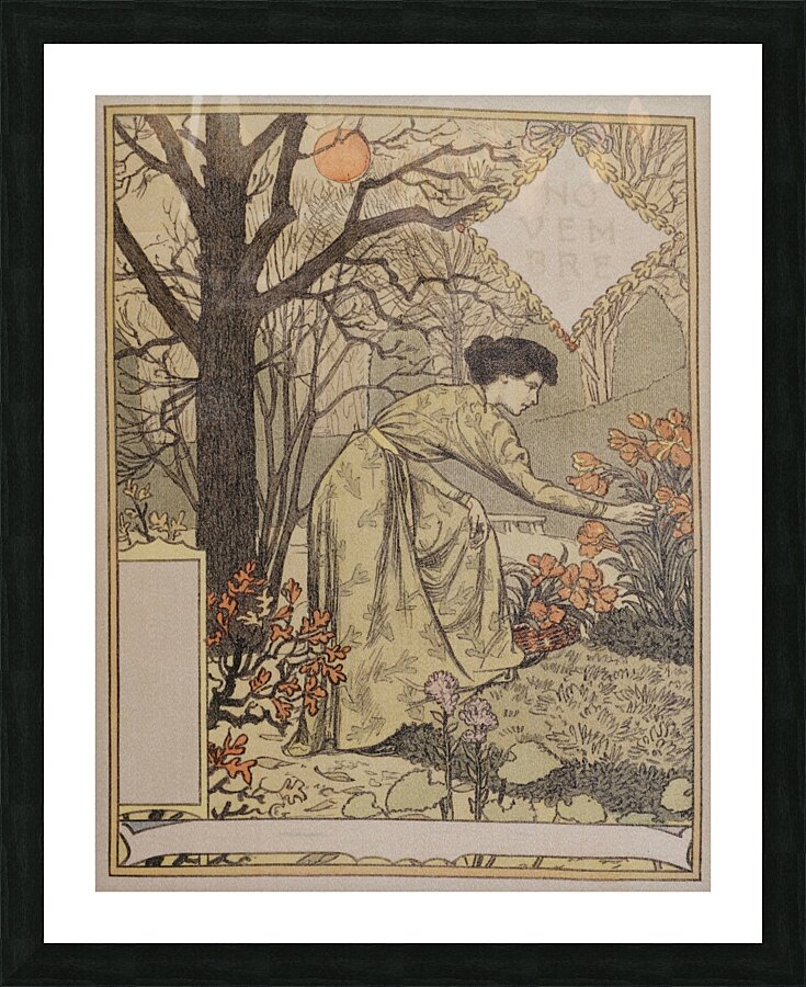 Novembre 1896-1898 Poster by Eugène Samuel Grasset Picture Frame print
