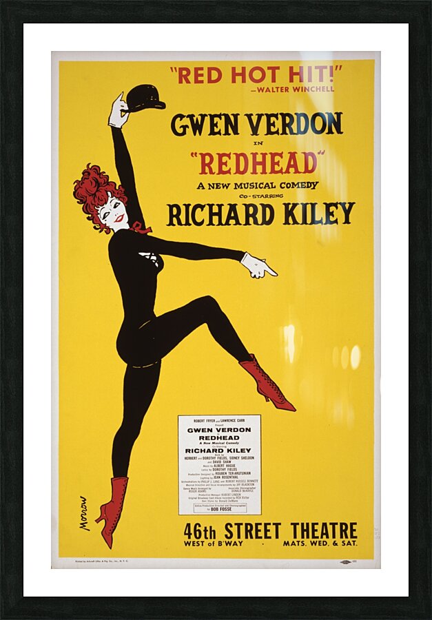 Redhead 1959 Artcraft Lithograph Poster 1905–1970 Picture Frame print
