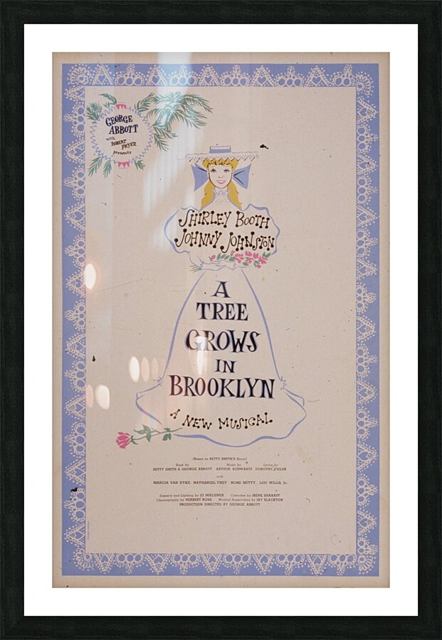 A tree grows in Brooklyn 1951 American 1905–1970 Artcraft Lithograph Poster Picture Frame print