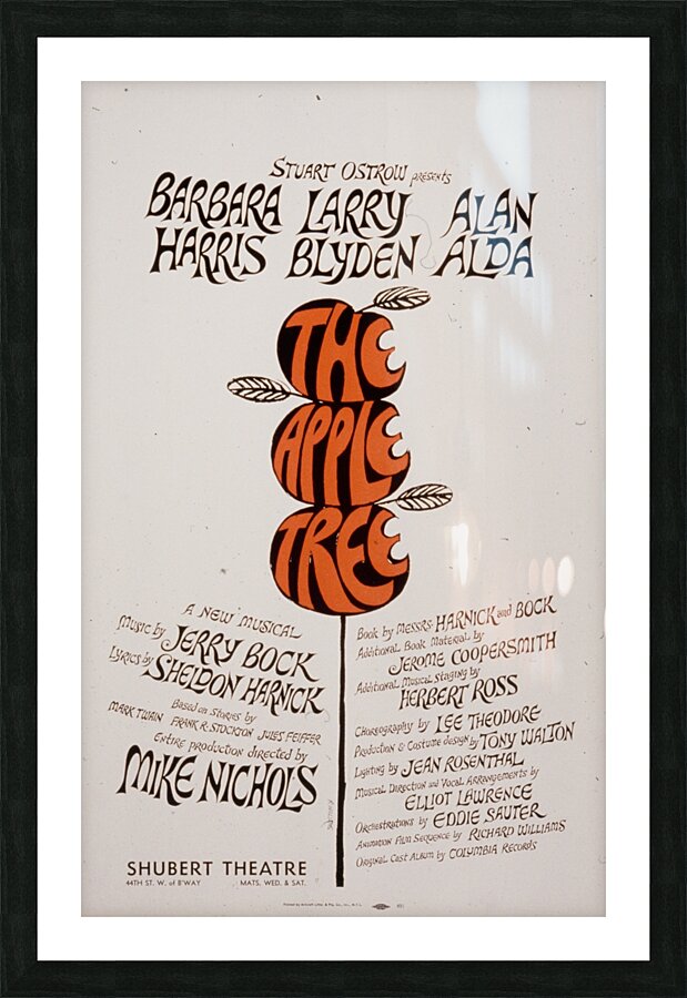 The apple tree 1966 Artcraft Lithograph Poster 1905–1970 Impression et Cadre photo