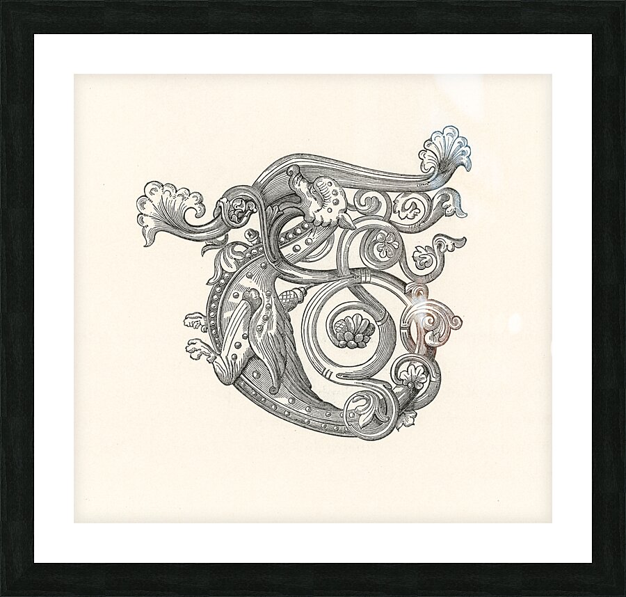 Ancient Egypt Illustration. 1888 edition Lornement Polychrome by Albert Racine 1825–1893. Picture Frame print