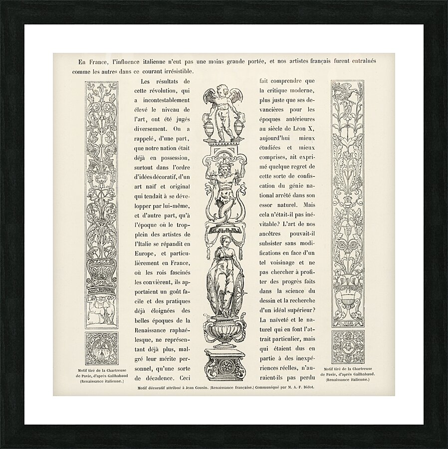 Ancient Egyptian. 1888 edition Lornement Polychrome by Albert Racine 1825–1893. Picture Frame print