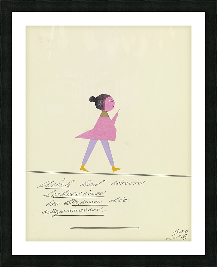 ‘Auch hat einen Liebessinn …’ 1932  My Pictures Become Wilder and Wilder By John Elsas Picture Frame print