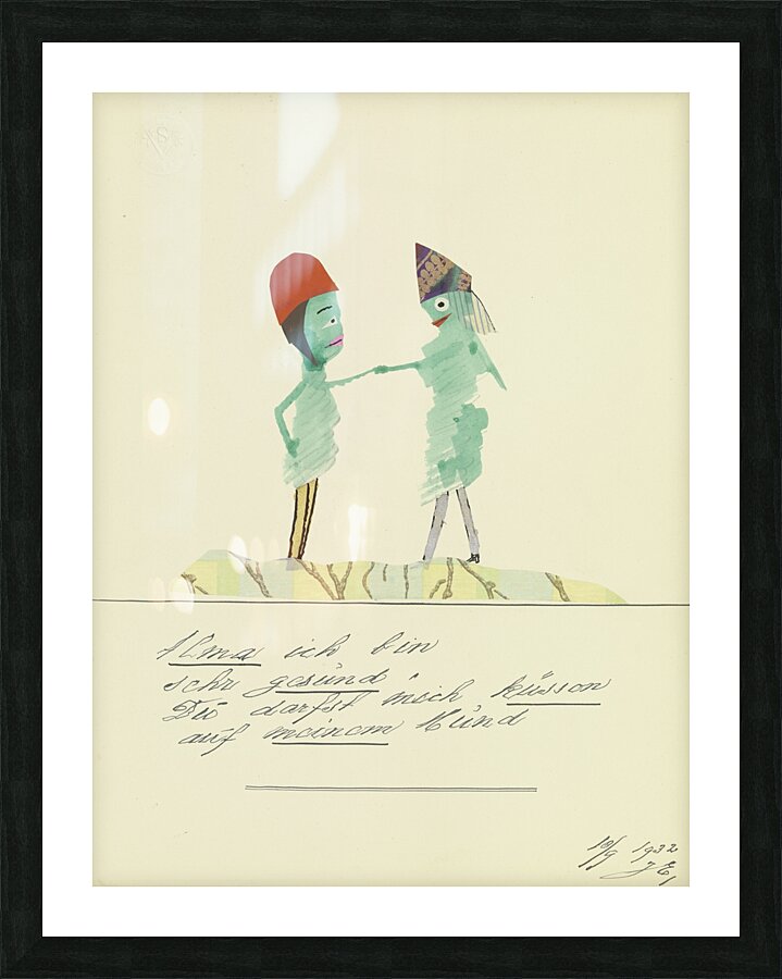 ‘Alma ich bin sehr gesund …’ 1932  My Pictures Become Wilder and Wilder By John Elsas Picture Frame print