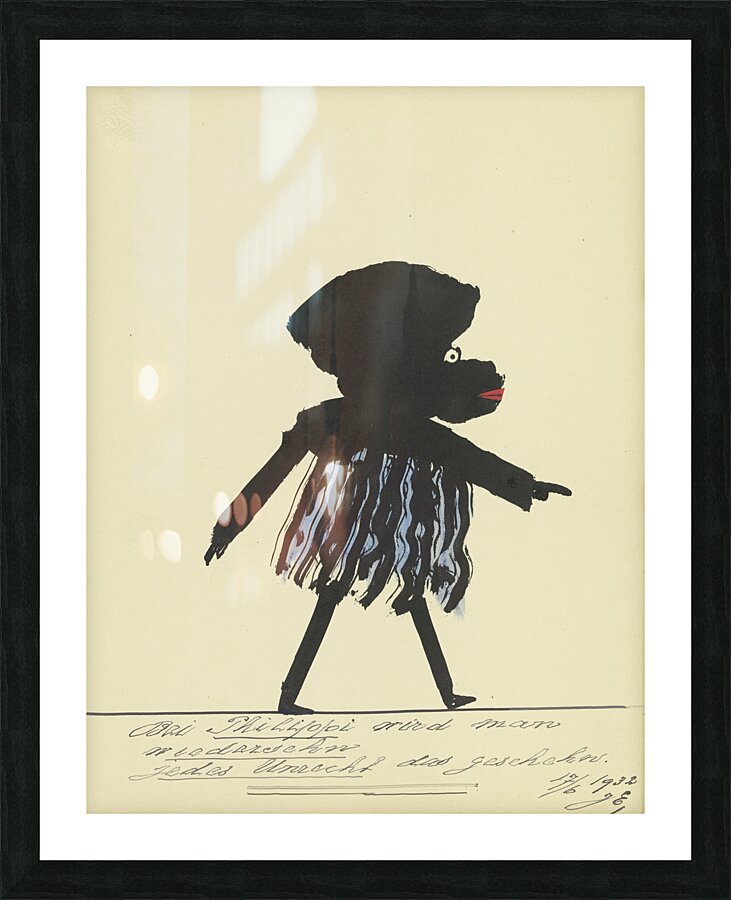 ‘Bei Philippi wird man wiedersehen …’ 1932  My Pictures Become Wilder and Wilder By John Elsas Picture Frame print