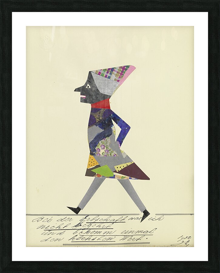 ‘Bei der Erbschaft war ich nicht begehrt …’ 1932  My Pictures Become Wilder and Wilder By John Elsas Picture Frame print